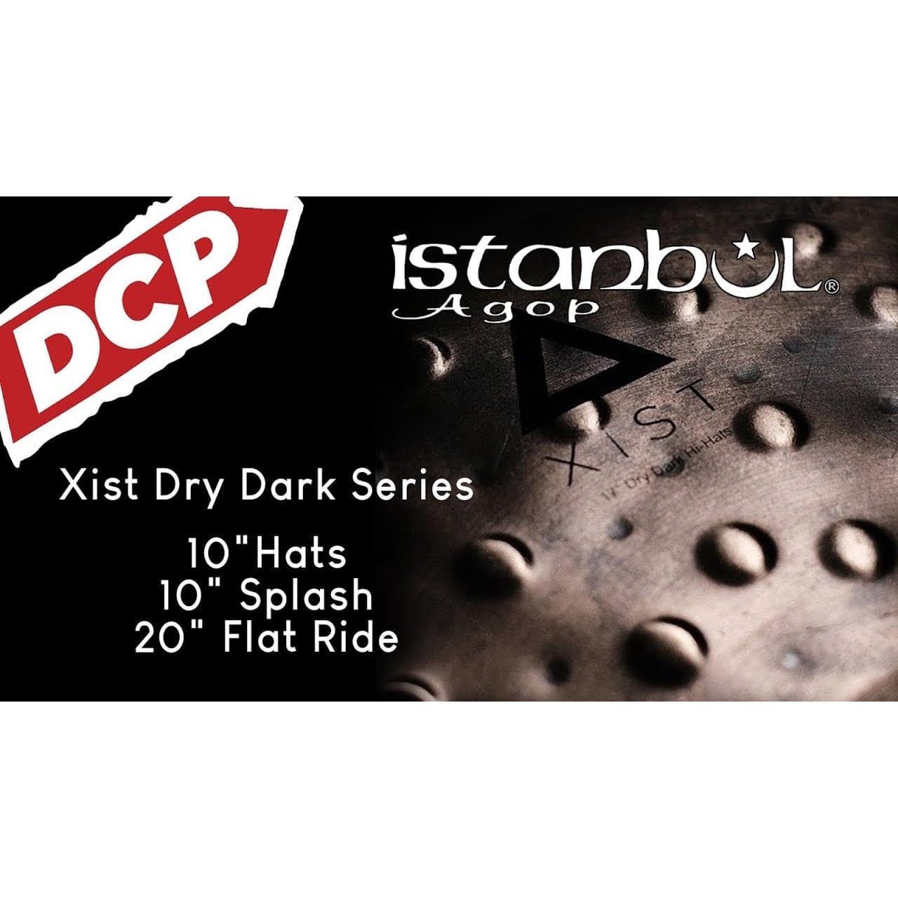 Istanbul Agop Xist Dry Dark Hi Hat Cymbals 10"