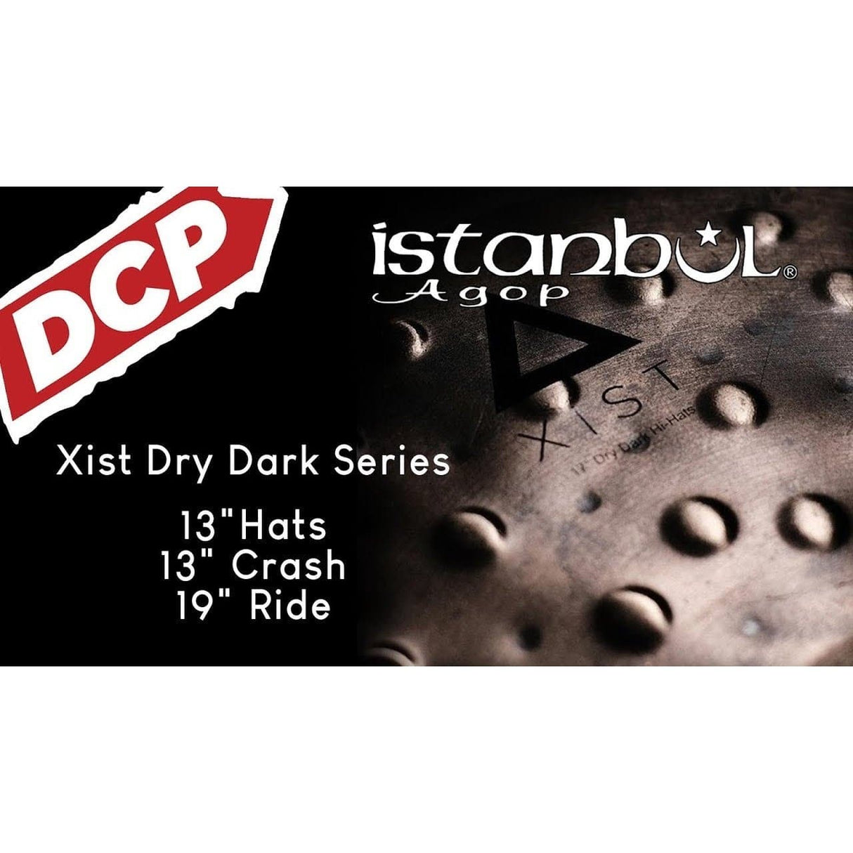 Istanbul Agop Xist Dry Dark Hi Hat Cymbals 13"