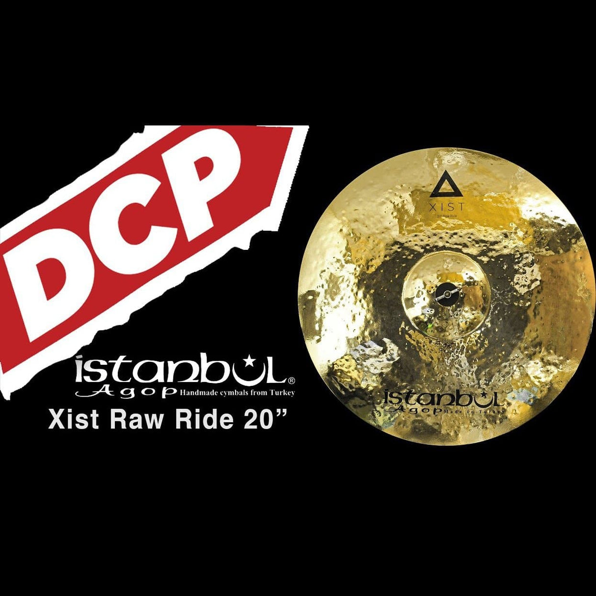 Istanbul Agop Xist Brilliant Raw Ride Cymbal 20"