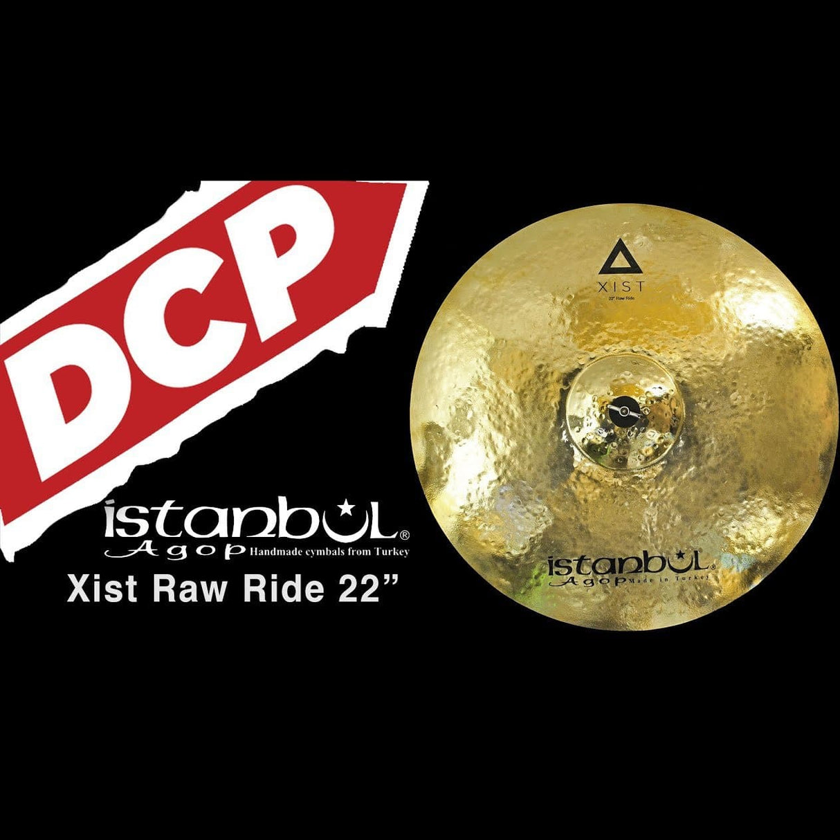 Istanbul Agop Xist Brilliant Raw Ride Cymbal 22"