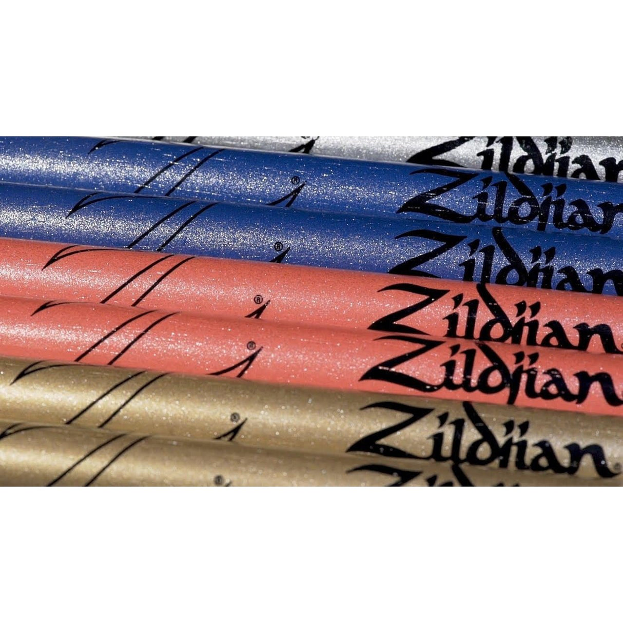 Zildjian 5A Chroma Silver Drum Stick - Metallic Paint