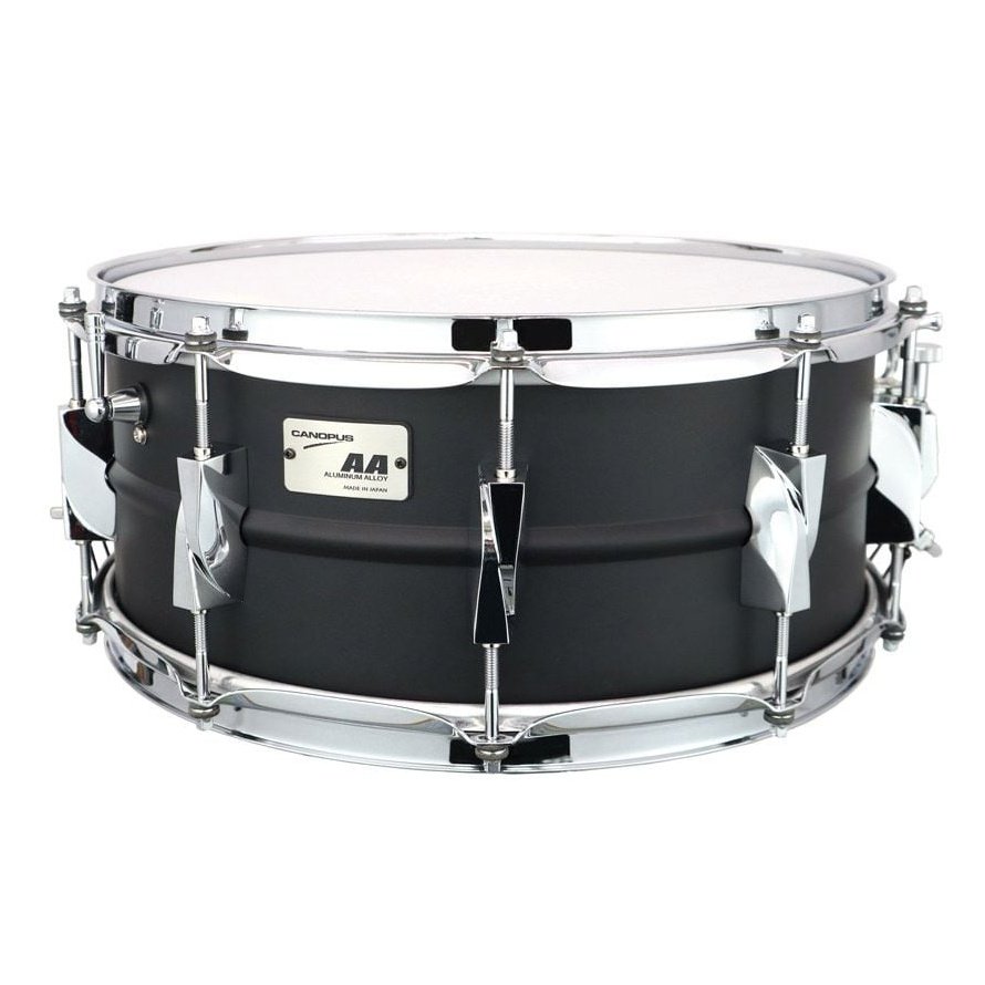 Canopus Aluminum Alloy Snare Drum 14x6 Jet Black