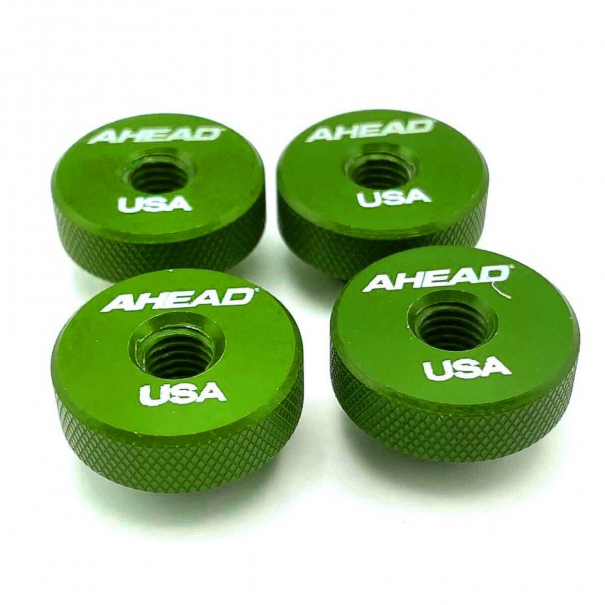 Ahead Speed Nuts Knurled Metal Cymbal Washer 4pk Green | DCP