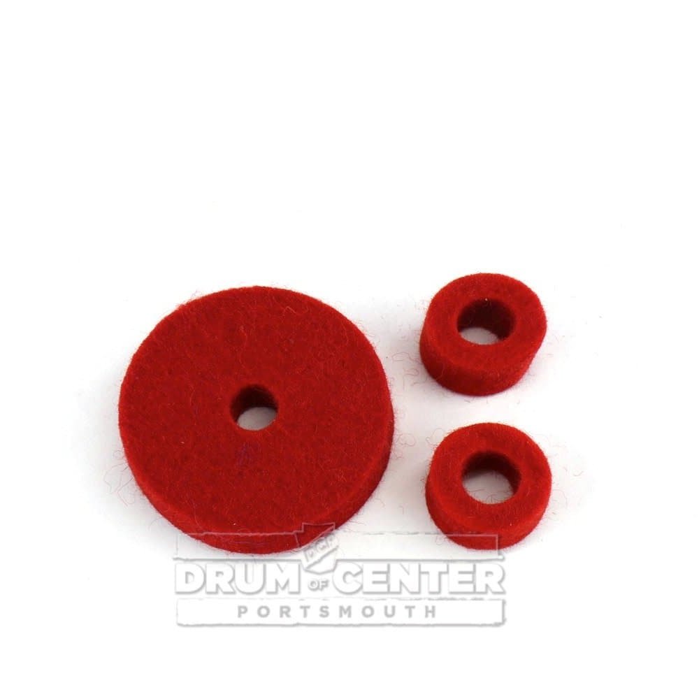 Ahead Red Wool Cymbal Felts Hi-hat Pack (1x Seat 2x Clutch Felts)