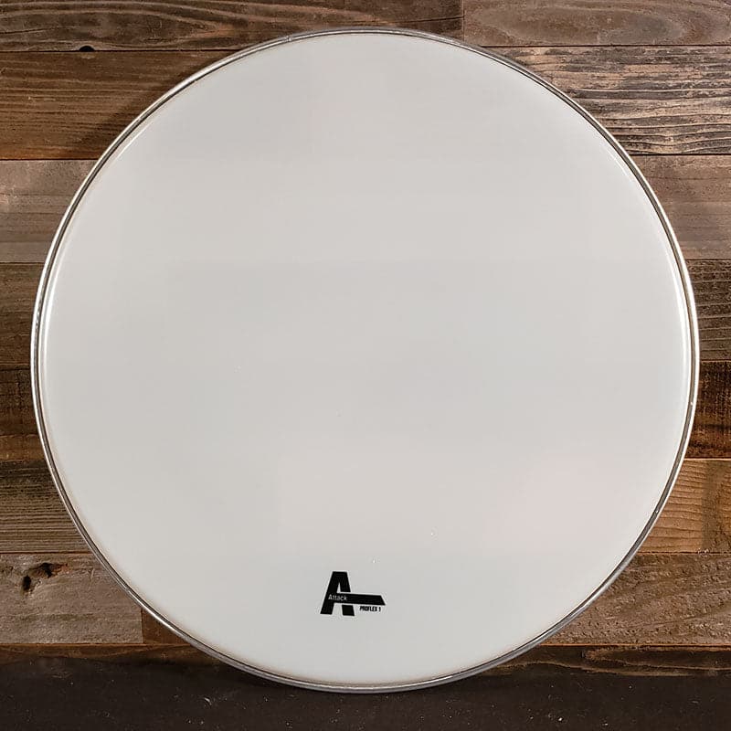 Attack Pro Flex1 Series 1 Ply Medium Smooth White Drum Head - 22"