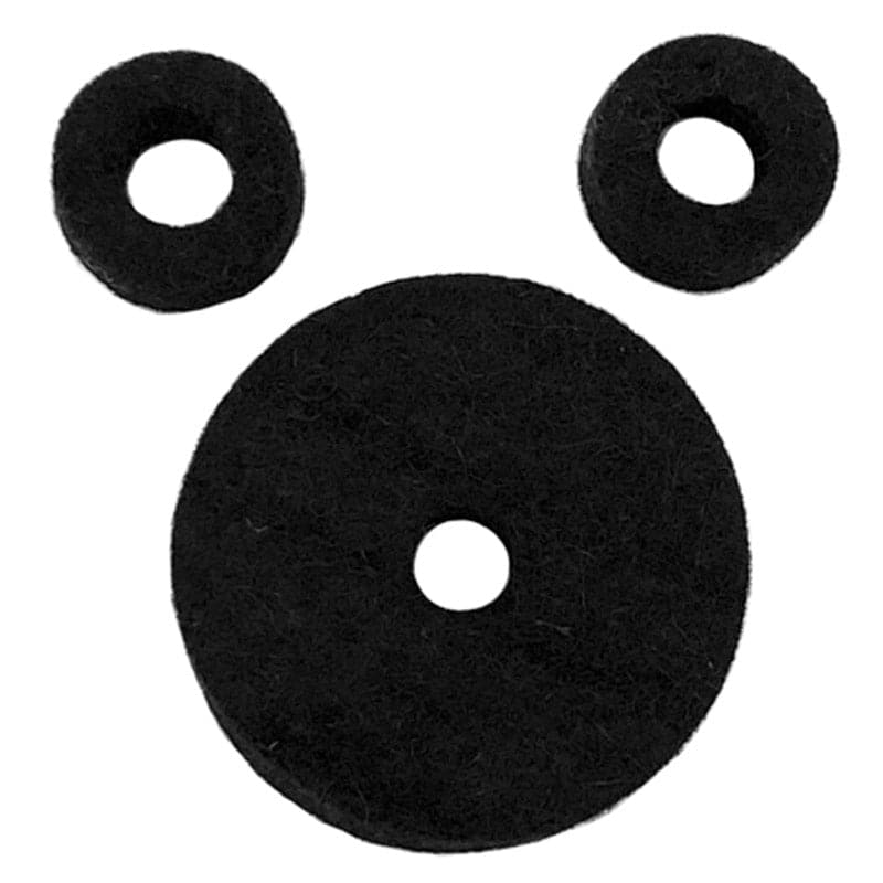 Ahead Jet Black Wool Cymbal Felts Hi-hat Pack