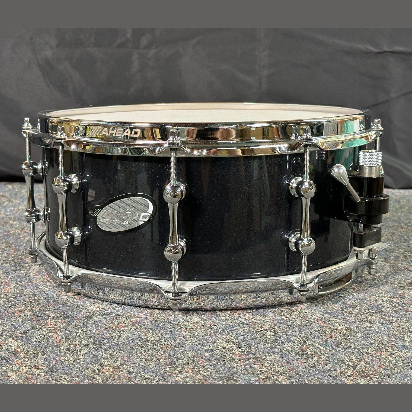 Used Ahead Steam Bent 1-ply Maple Snare Drum 14x6 w/Trick Throw-Off