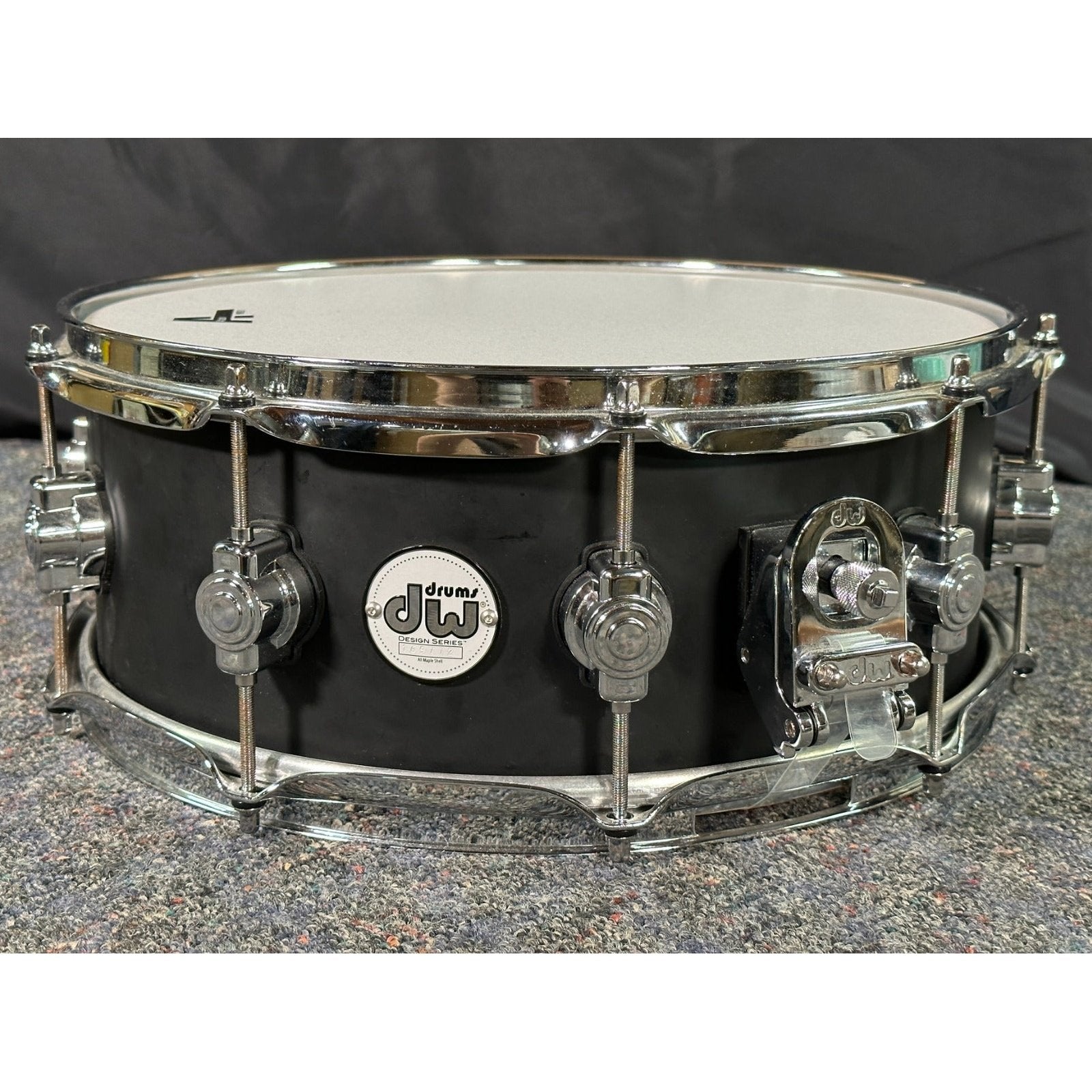Used DW Design Series Snare Drum 14x5.5 Satin Black