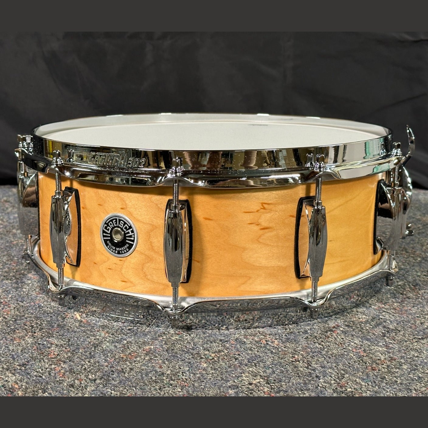 Used Gretsch Brooklyn Snare Drum 14x5 10-Lug Satin Natural