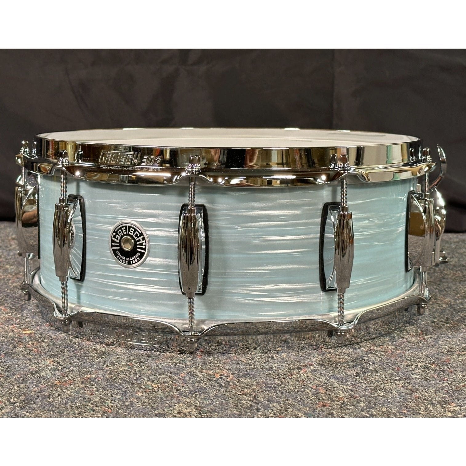 Used Gretsch Brooklyn Snare Drum 14x5.5 10-Lug Vintage Oyster White
