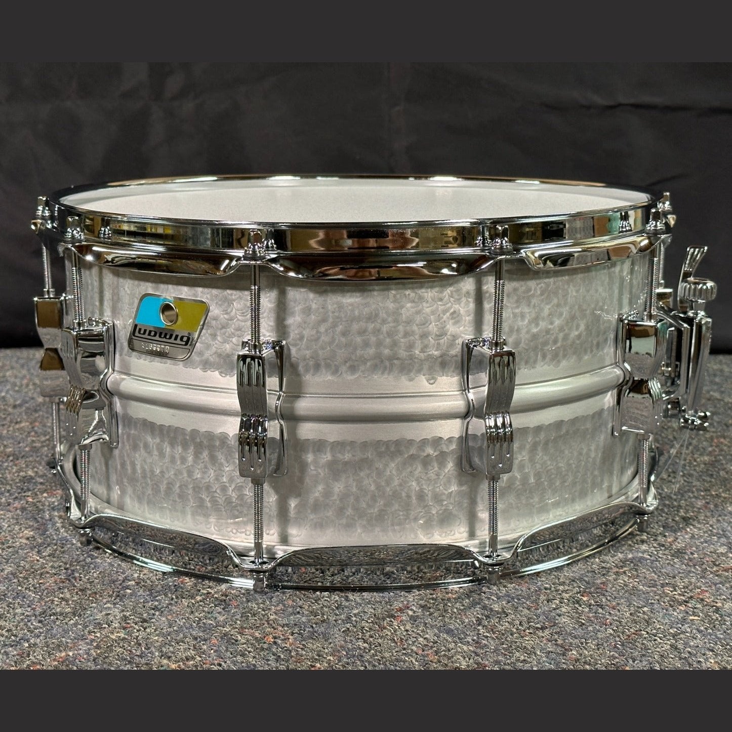 Used Ludwig Acrolite Hammered Snare Drum 14x6.5