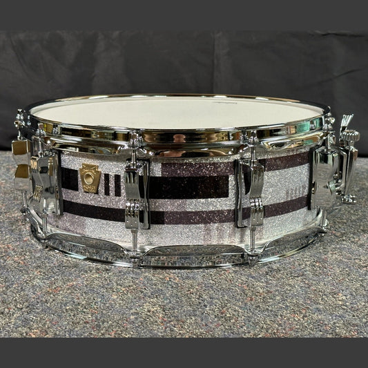 Used Ludwig Classic Maple Snare Drum 14x5 Digital Black Sparkle