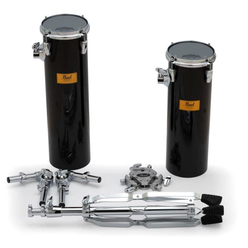 Pearl Rocket Toms w/Stand 18 & 21" Piano Black