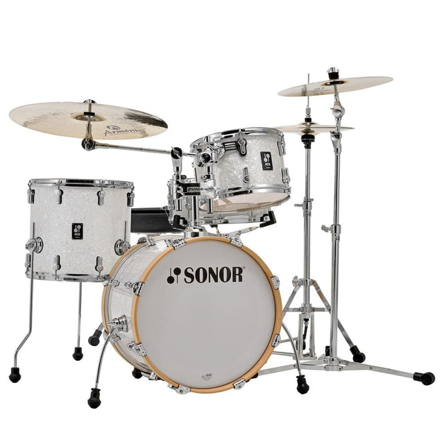 Sonor AQ2 Maple 4pc Bop Drum Set White Marine Pearl