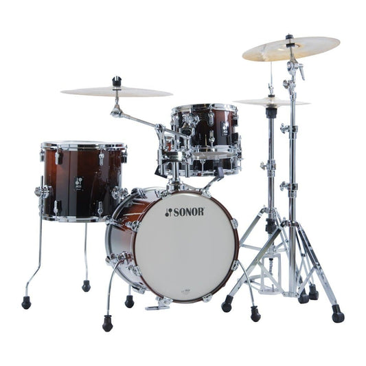 Sonor AQ2 Maple 4pc Safari Drum Set Brown Fade