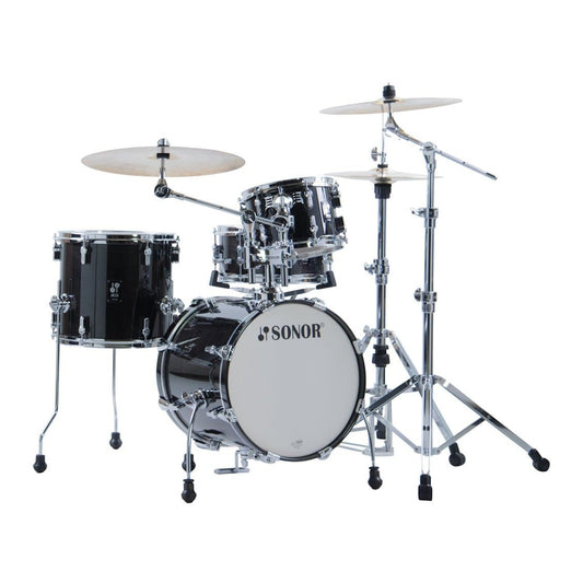Sonor AQ2 Maple 4pc Safari Drum Set Transparent Black