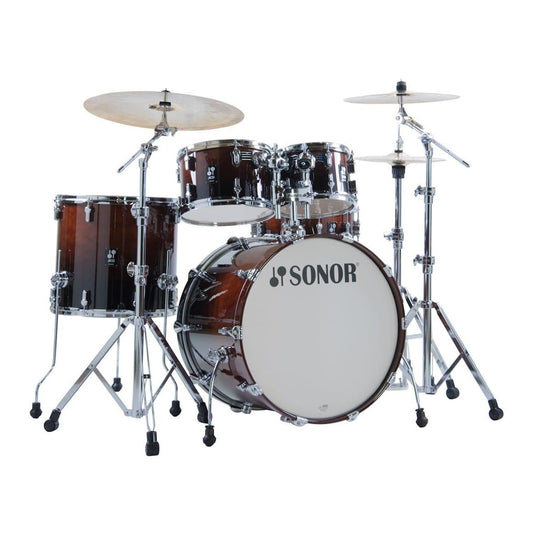 Sonor AQ2 Maple 5pc Stage Drum Set Brown Fade