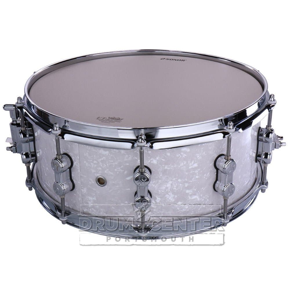 Sonor AQ2 14x6 Maple Snare - White Marine Pearl – Drum Center Of