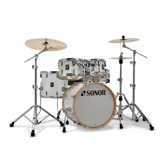 Sonor AQ2 Maple 5pc Studio Drum Set White Marine Pearl