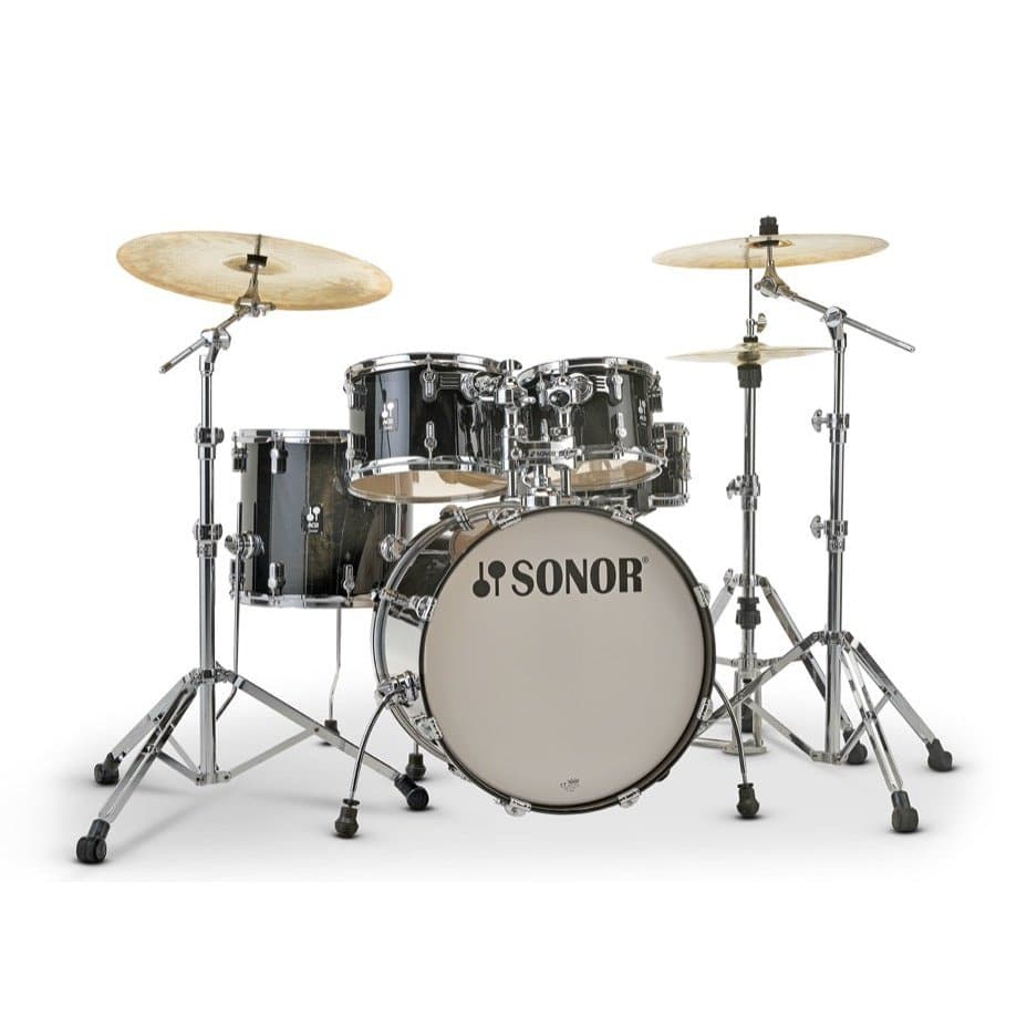 Sonor AQ2 Maple 5pc Stage Drum Set Transparent Black