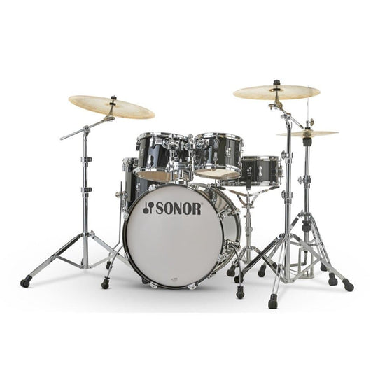 Sonor AQ2 Maple 5pc Stage Drum Set Transparent Black