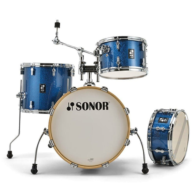 Sonor AQX 4pc Jazz Drum Set Blue Ocean Sparkle