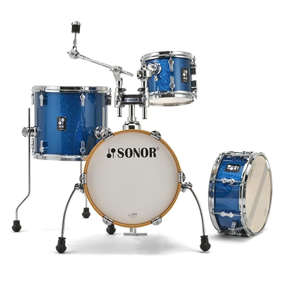 Sonor AQX 4pc Micro Drum Set Blue Ocean Sparkle