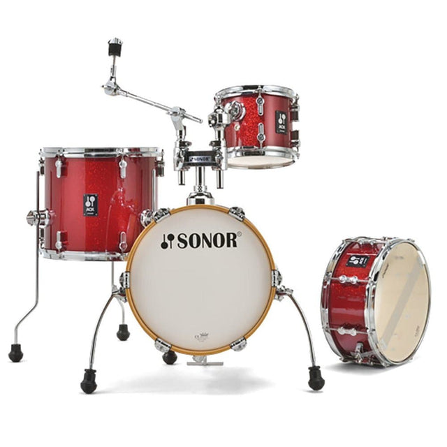 Sonor AQX 4pc Micro Drum Set Red Moon Sparkle