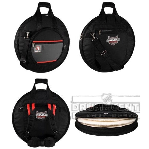 Ahead Armor Cymbal Bag Case 24 Deluxe Heavy Duty w/ Padded Tuck-Away Straps - AR6023RS
