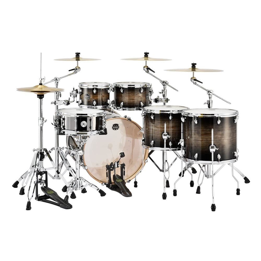 Mapex Armory Studioease Fast Drum Set - Black Dawn with Chrome Plated Hardware