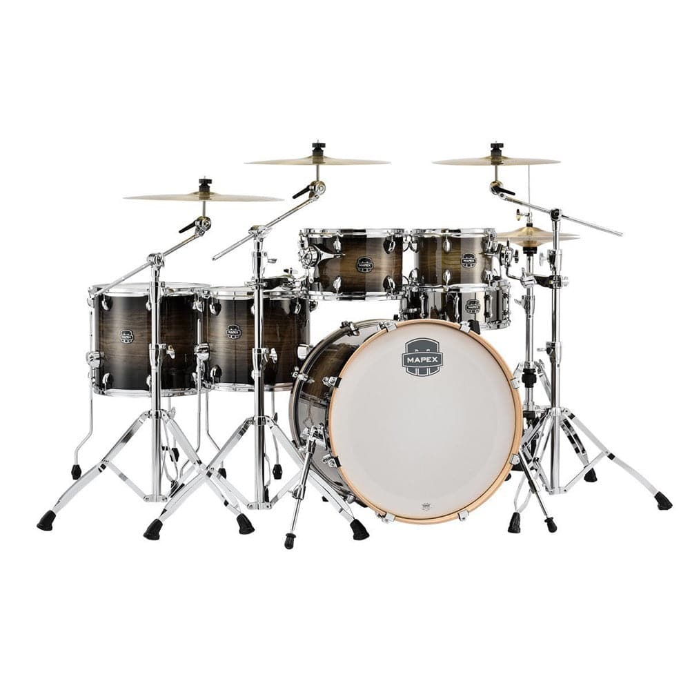 Mapex Armory Studioease Fast Drum Set - Black Dawn with Chrome Plated Hardware