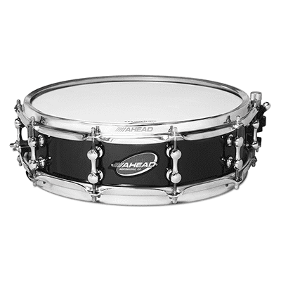 Ahead Black Chrome On Brass Snare Drum 14x4 w/Trick Throw-Off