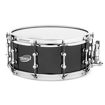 Ahead Black Chrome On Brass Snare Drum 13x6