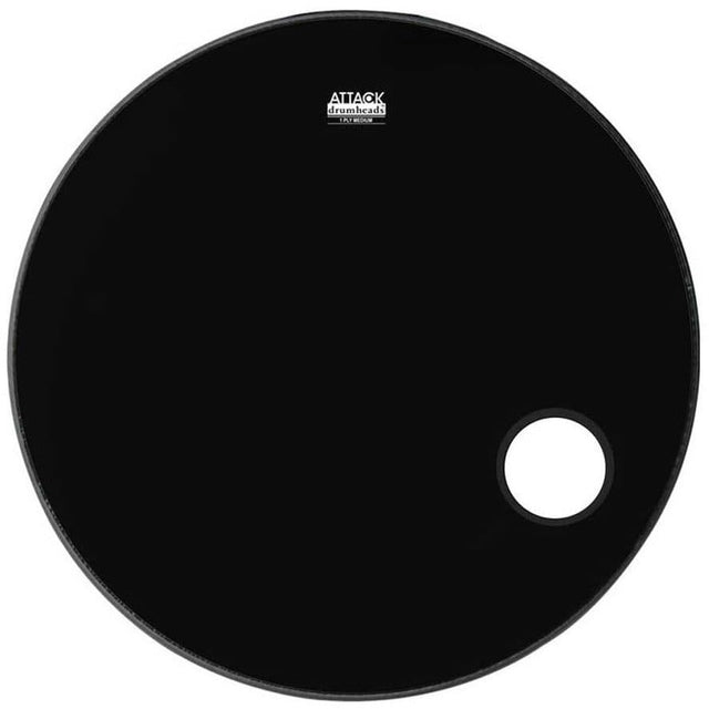 Attack DH18P 1-ply Black Ported 18 Inch Bass Drum Head