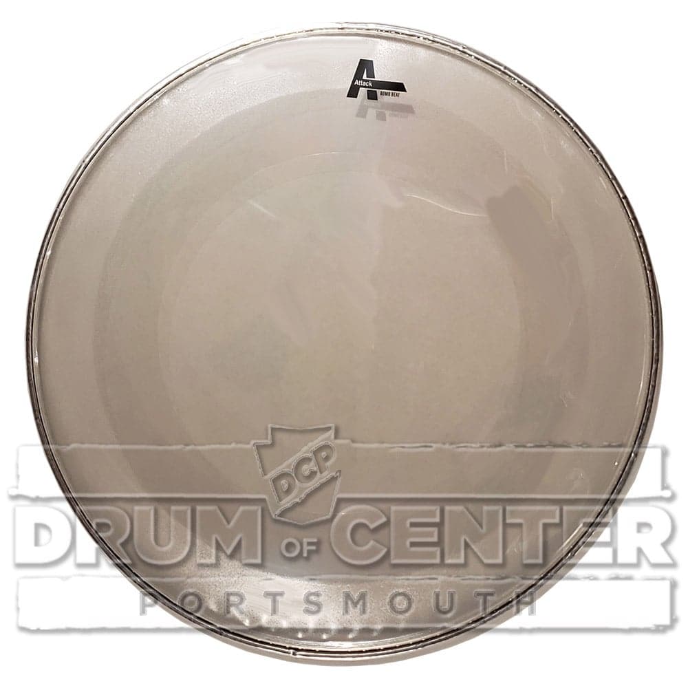 Attack BombBeat 2 Ply No Overtone Bass Drum Head - 24 - Clear