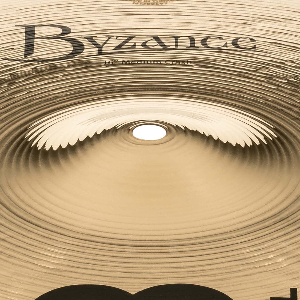 Meinl Byzance Brilliant Medium Crash Cymbal 16 - B16MC-B – Drum