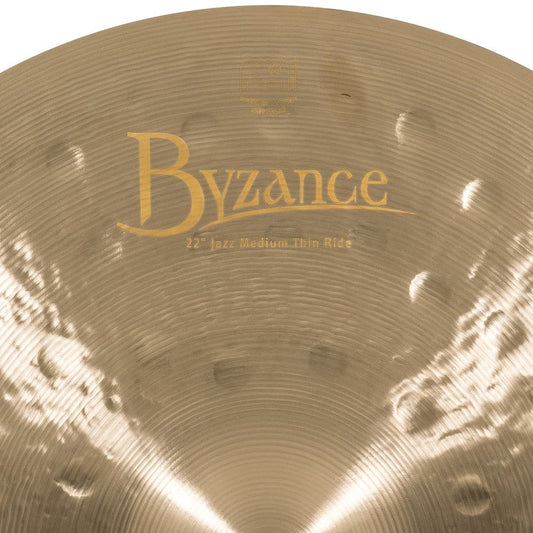 Meinl Byzance Jazz Medium Thin Ride Cymbal 22"
