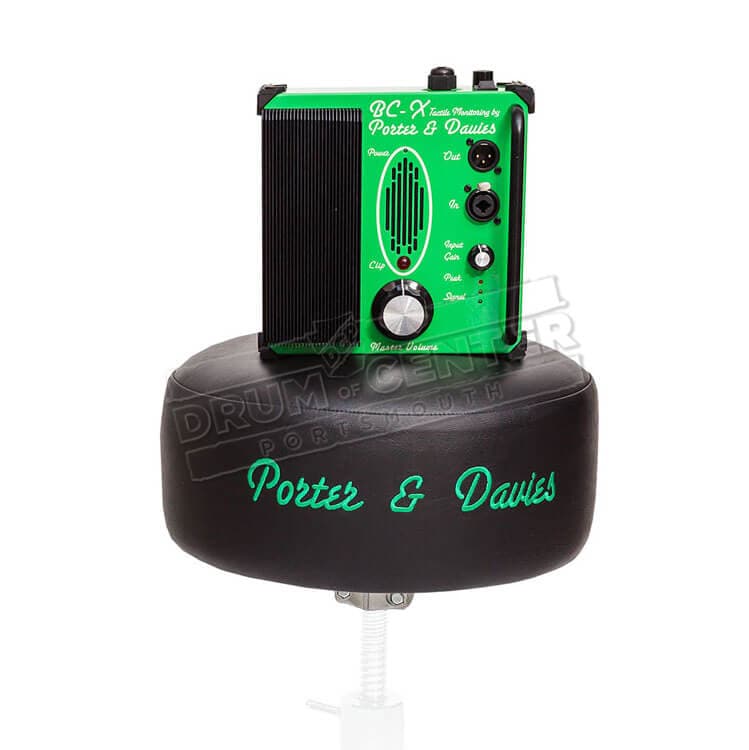 Porter & Davies BCX Tactile Drum Monitor w/Black Vinyl Throne Top