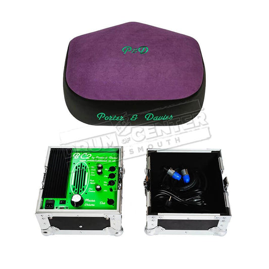 Porter & Davies BC2 Tactile Drum Monitor w/Extra-Wide Throne Top Purple