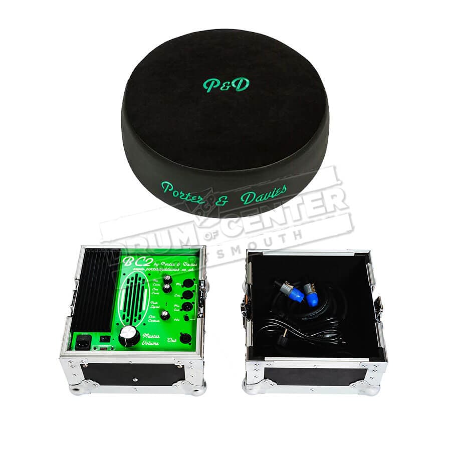 Porter & Davies BC2 Tactile Drum Monitor w/Round Throne Top Black