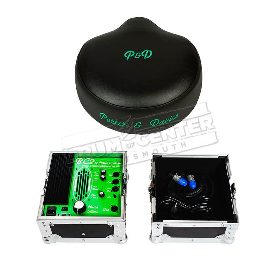 Porter & Davies BC2 Tactile Drum Monitor w/Saddle Throne Top Black Vinyl