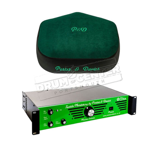 Porter & Davies BC2 Rackmount Tactile Drum Monitor w/Extra-Wide Throne Top Green