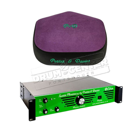 Porter & Davies BC2 Rackmount Tactile Drum Monitor w/Extra-Wide Throne Top Purple