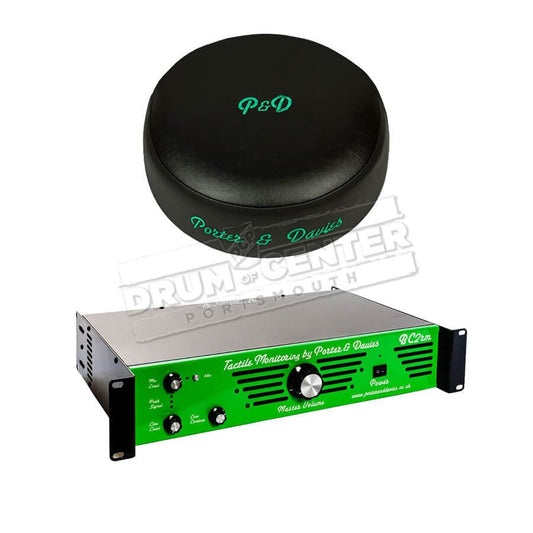 Porter & Davies BC2 Rackmount Tactile Drum Monitor w/Round Throne Top Black Vinyl