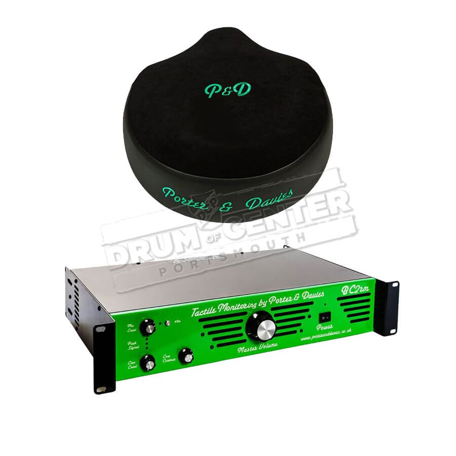 Porter & Davies BC2 Rackmount Tactile Drum Monitor w/Saddle Throne Top