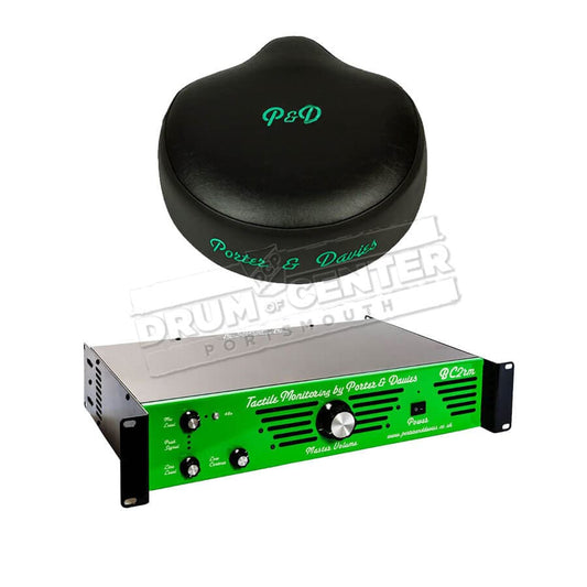 Porter & Davies BC2 Rackmount Tactile Drum Monitor w/Saddle Throne Top Black Vinyl