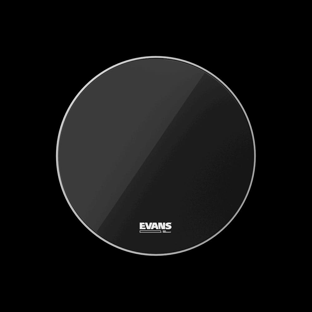 Evans 28 EQ3 Resonant Bass Drum Head Black No Port