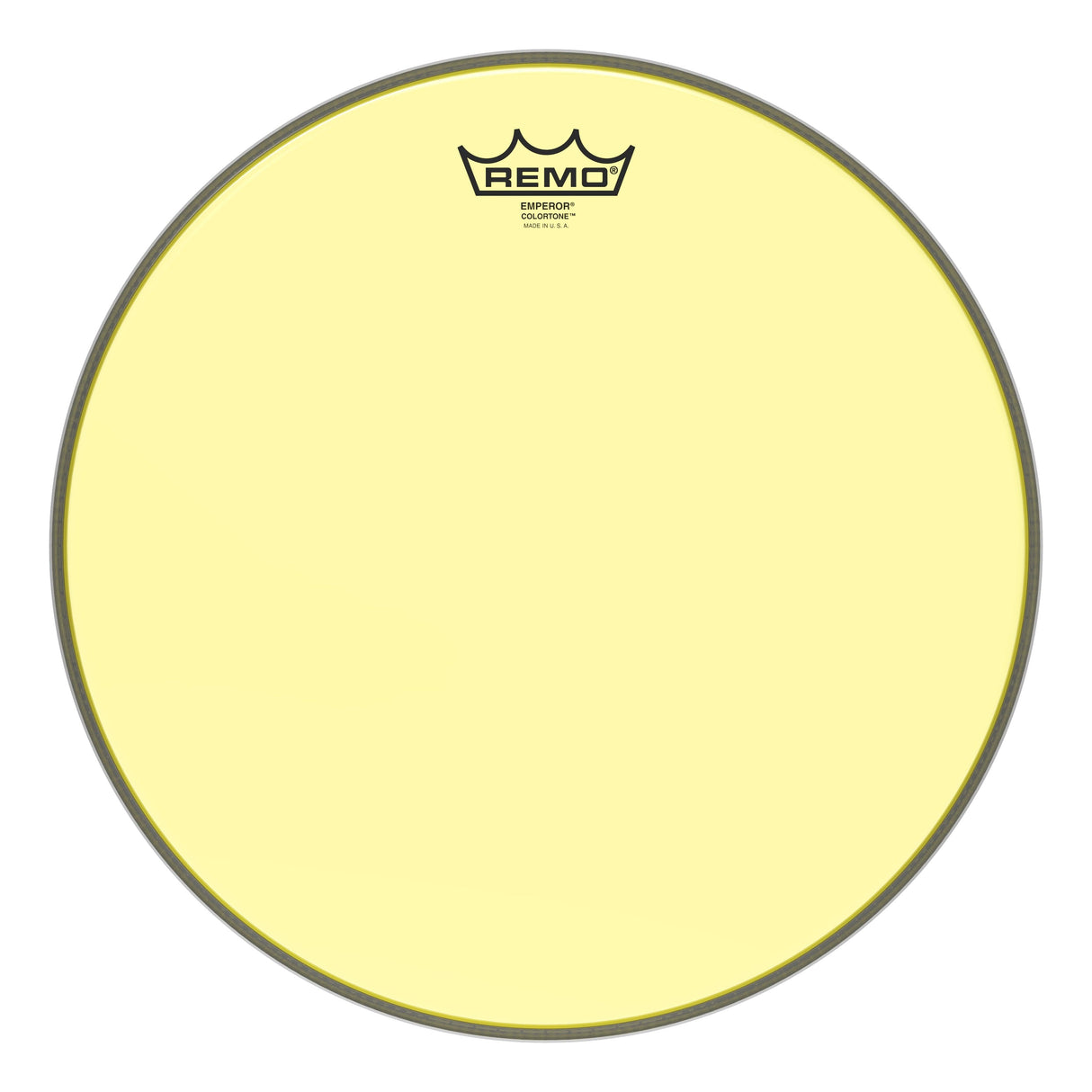 Remo Emperor Colortone Yellow 14 Inch Drum Head