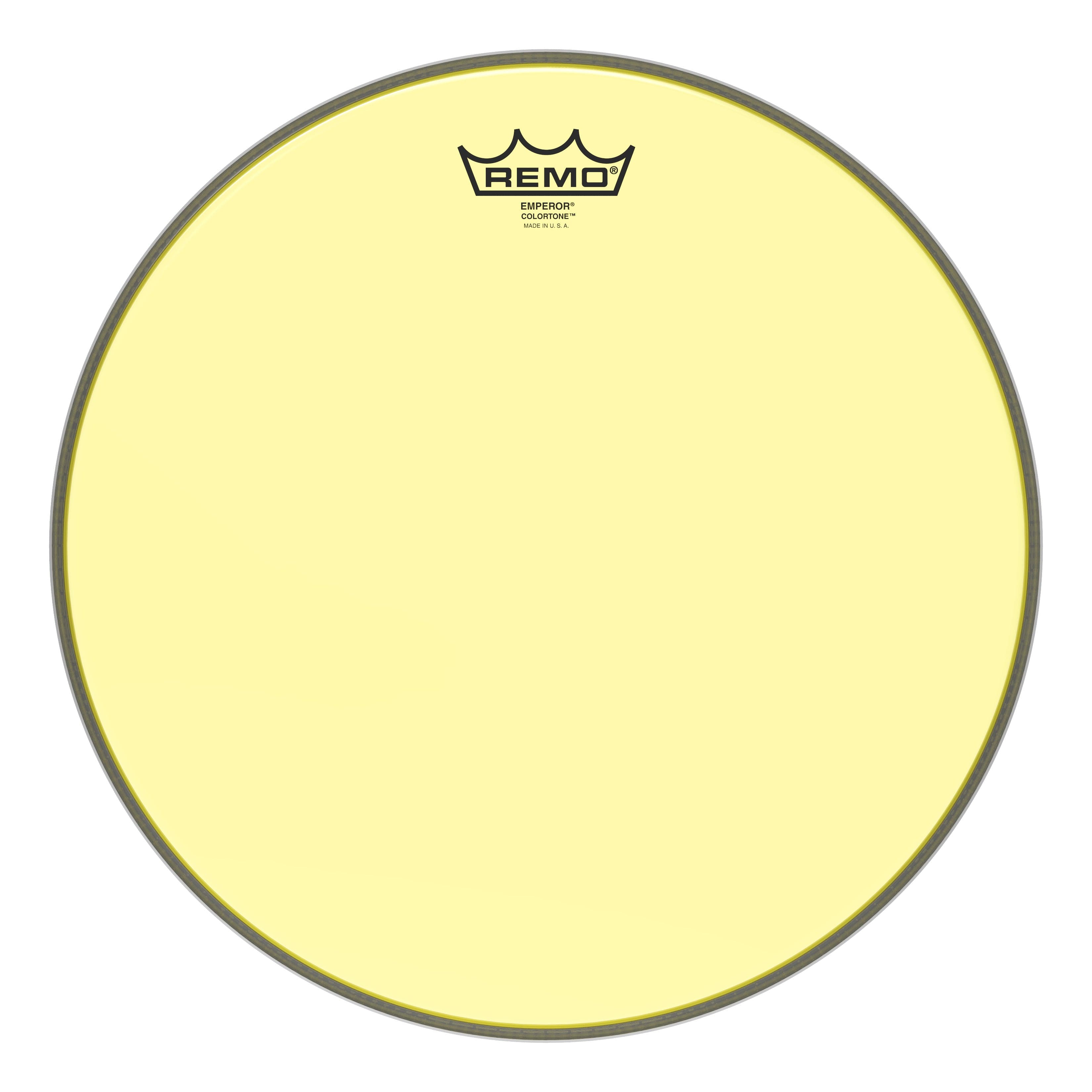 Remo Emperor Colortone Yellow 14 Inch Drum Head