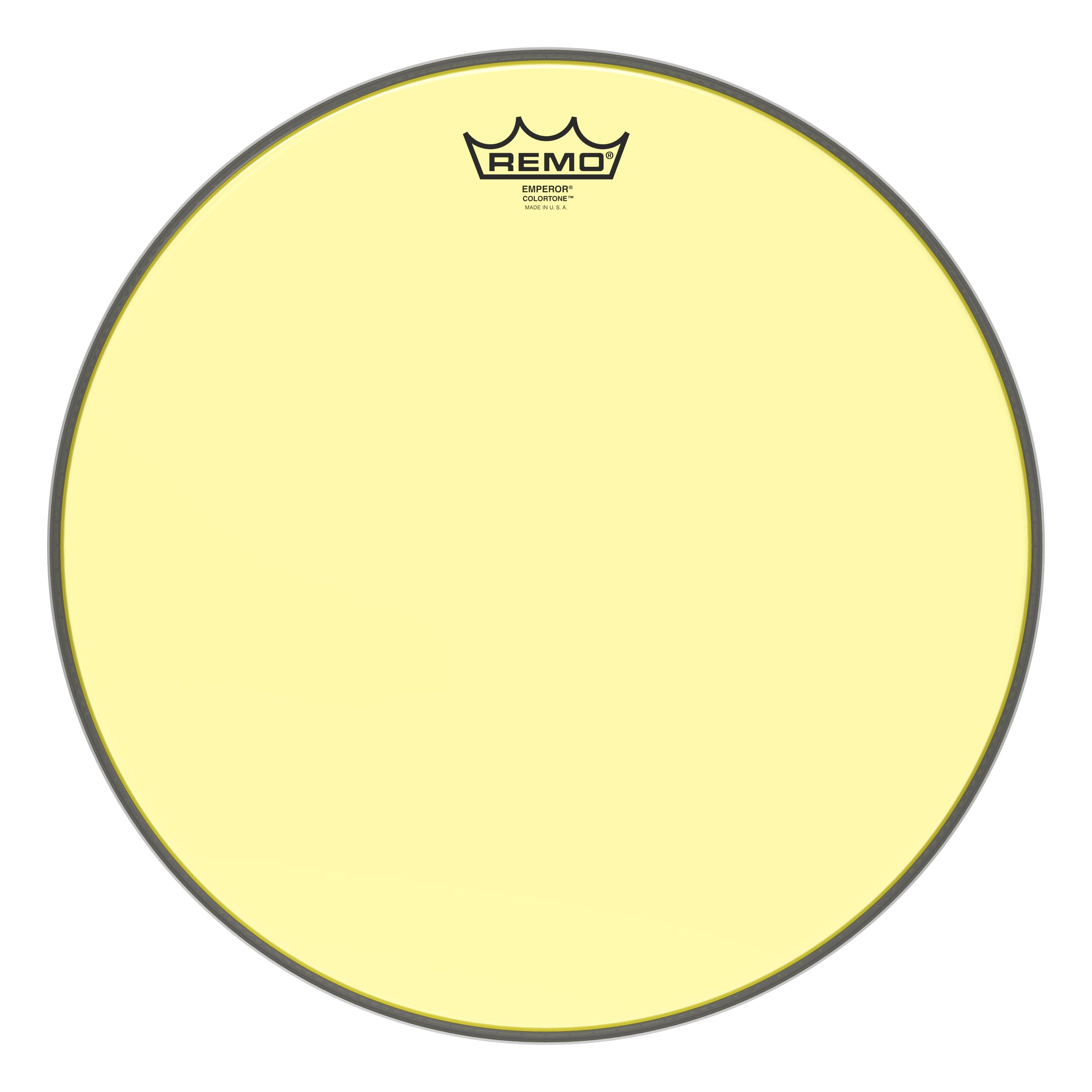 Remo Emperor Colortone Yellow 15 Inch Drum Head